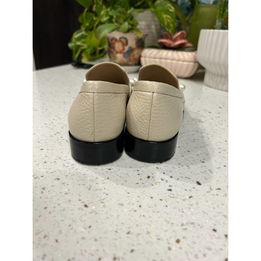 Stuart Weitzman Goldie Loafers with Pearl Embellishments - Picture 7 of 8
